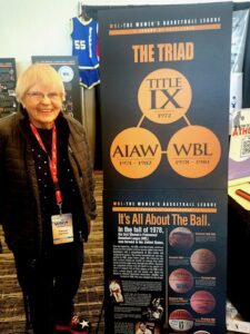 Fran Garmon stops by LOB, Inc. Booth at WBCA Convention